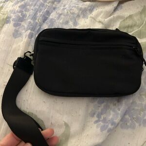 Iris and Rainbow black carryall wallet